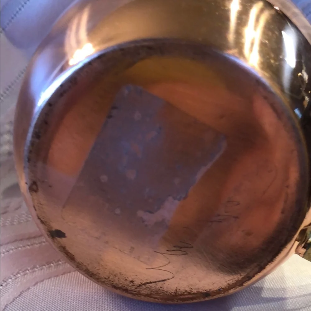 Stylish Copper Mug with Brass Handle